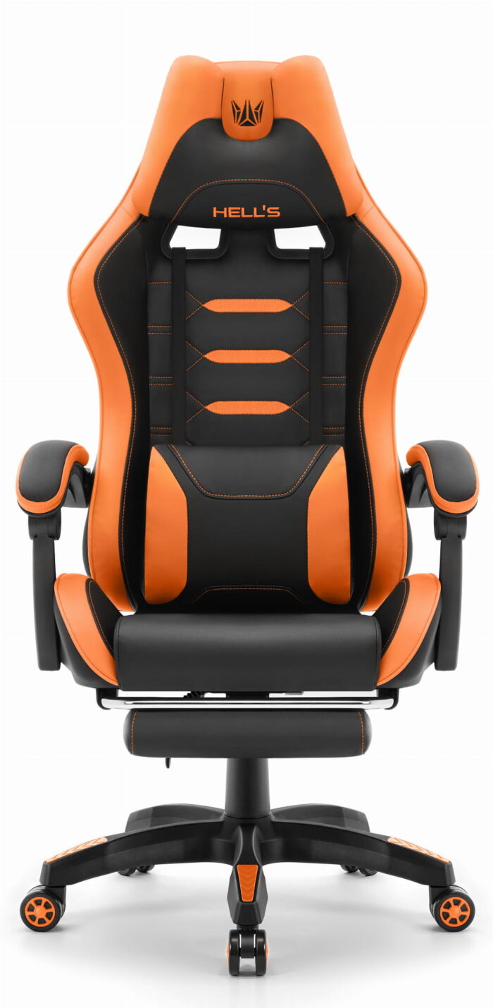 Геймерське крісло Hell's Chair HC-1039 2.0 Orange екошкіра - Зображення 10