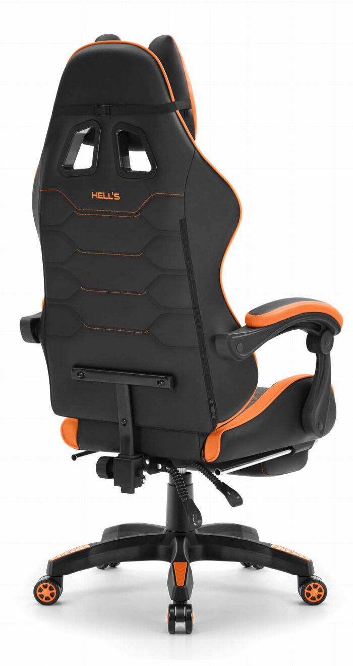 Геймерське крісло Hell's Chair HC-1039 2.0 Orange екошкіра - Зображення 8