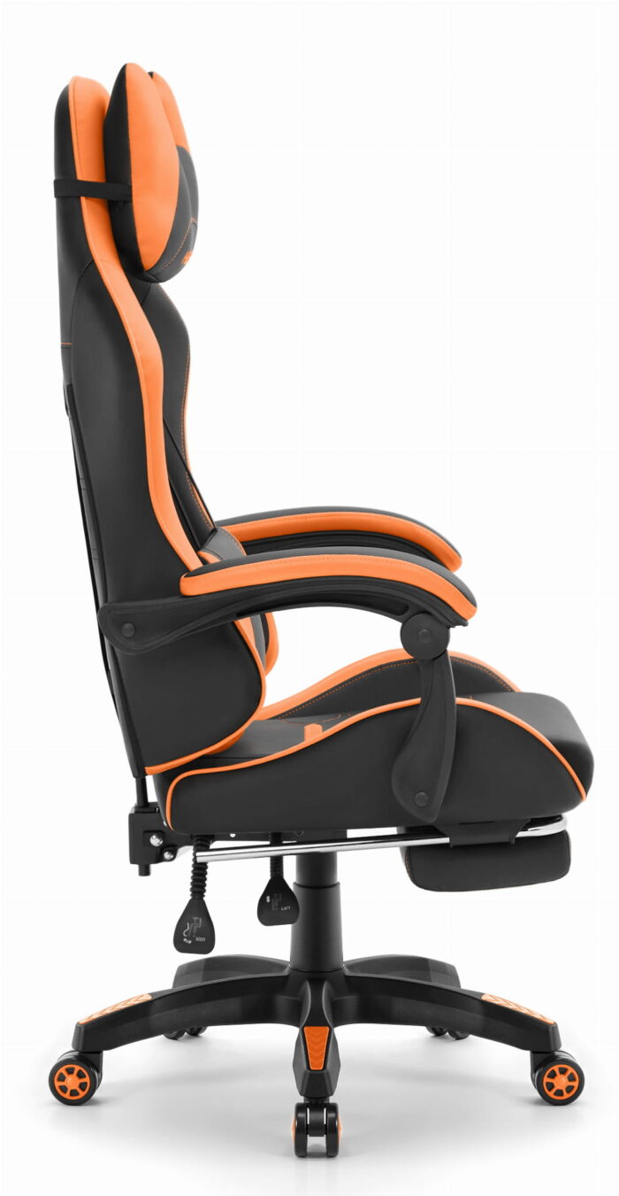Геймерське крісло Hell's Chair HC-1039 2.0 Orange екошкіра - Зображення 7