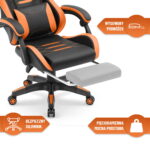 Геймерське крісло Hell's Chair HC-1039 2.0 Orange екошкіра - Зображення 5