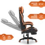 Геймерське крісло Hell's Chair HC-1039 2.0 Orange екошкіра - Зображення 3