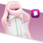 Геймерське крісло екошкіра Hell's Chair HC- 1004 Pink Rainbow - Зображення 5