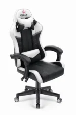 Геймерське крісло екошкіра Hell's Chair HC- 1004 White-Black
