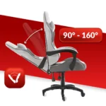 Геймерське крісло тканинне Hell's Chair HC-1000 Grey-Blask - Зображення 4