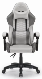Геймерське крісло тканинне Hell's Chair HC-1000 Grey-Blask - Зображення 2