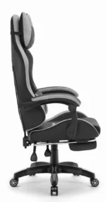 Геймерське крісло Hell's Chair HC-1039 2.0 Gray Black тканина