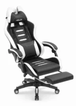 Геймерське крісло Hell's Chair HC-1039 2.0 White (чорно-біле) екошкіра - Зображення 5