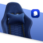 Геймерське крісло тканинне Hell's Chair HC-1000 Dark Blue - Зображення 6