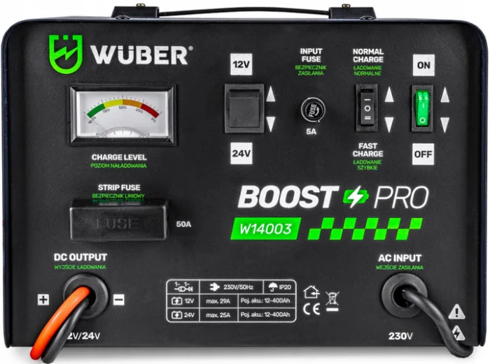Зарядний пристрій універсальний Wuber 29A 12-400Ah 12V/24V - Зображення 4