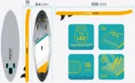 SUP-дошка Neo-Sport 170205 Aquasurf 10.6 320 см - Зображення 7
