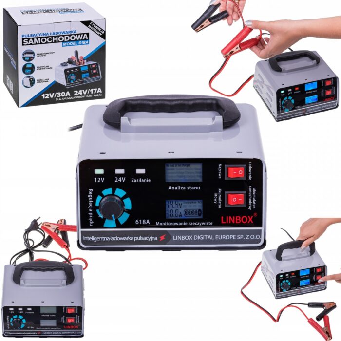 Зарядний пристрій Linbox 30A 12V/24V з функцією швидкої зарядки - Зображення 3
