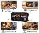 Застосування Акумулятор Humsienk LiFePO4 24V 100Ah інфографіка