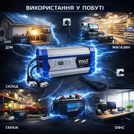 Зарядний пристрій для акумуляторів AGM GEL VRLA LiFePO4 Volt Polska 12V 40A 7-ступінчастий 6PRLIFE40A