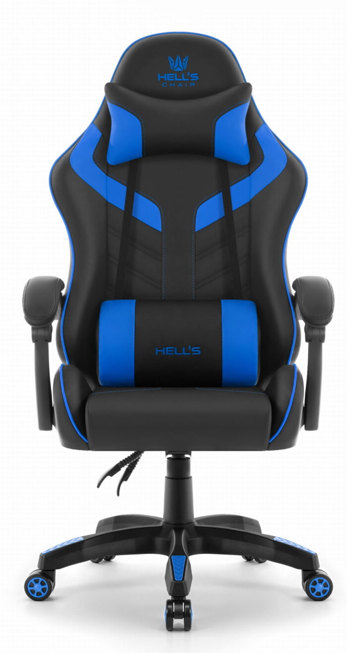 Геймерське крісло Hell's Chair HC-1007 Blue Black - Зображення 3