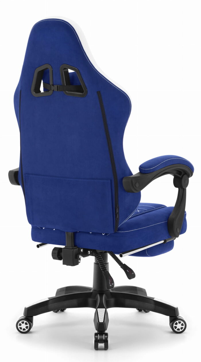 Геймерське крісло Hell's Chair HC-1015 Blue White тканина - Зображення 5