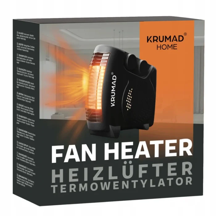 Обігрівач електричний, тепловентилятор KRUMAD KMD1450 2000 Вт - Зображення 9