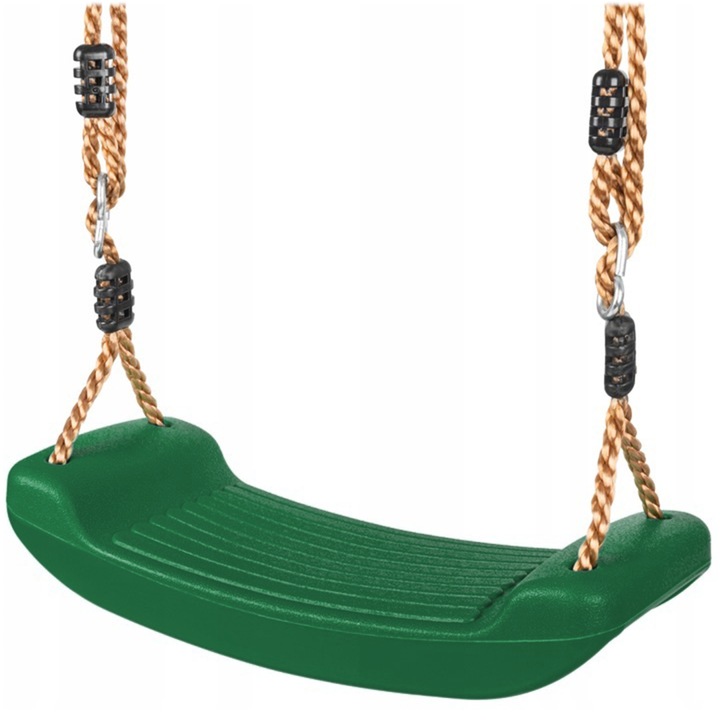 hustawka-dla-dzieci-ogrodowa-laweczka-deska-siedzisko-zielona-plastikowa-glebokosc-produktu-16-cm-1 Дитяча садова гойдалка KRUMAD KMDW133 зелена - Зображення 1