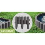 Садовий палісад Krumad KMDW37280 x 24 см, темно-сірий - Зображення 3