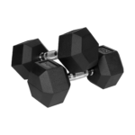 Гантелі чавунні прогумовані HEX ​​2х15 кг Rebel Active RBA-2325-15 - Зображення 2