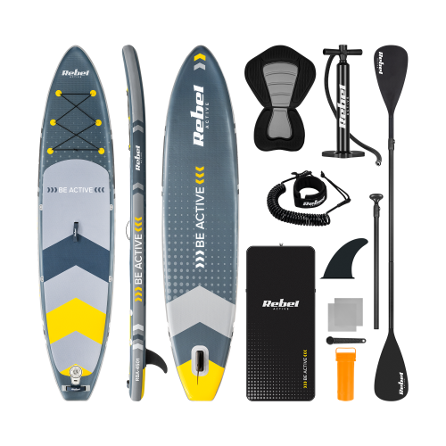 photo_2556700 SUP-дошка REBEL ACTIVE RBA-4501 з сидінням Сірого кольору - Зображення 1