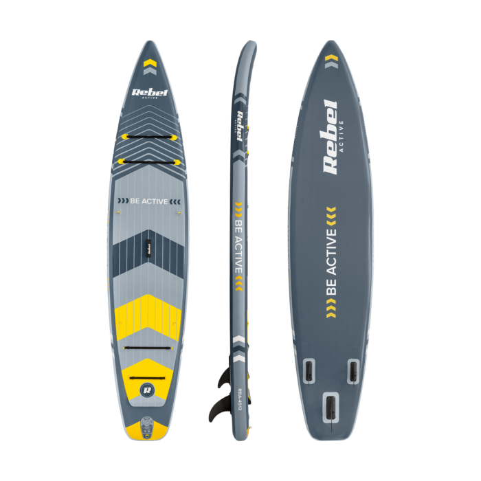 SUP-дошка REBEL ACTIVE RBA-4512 PRO Touring 381 см Сірий - комплект - Зображення 2