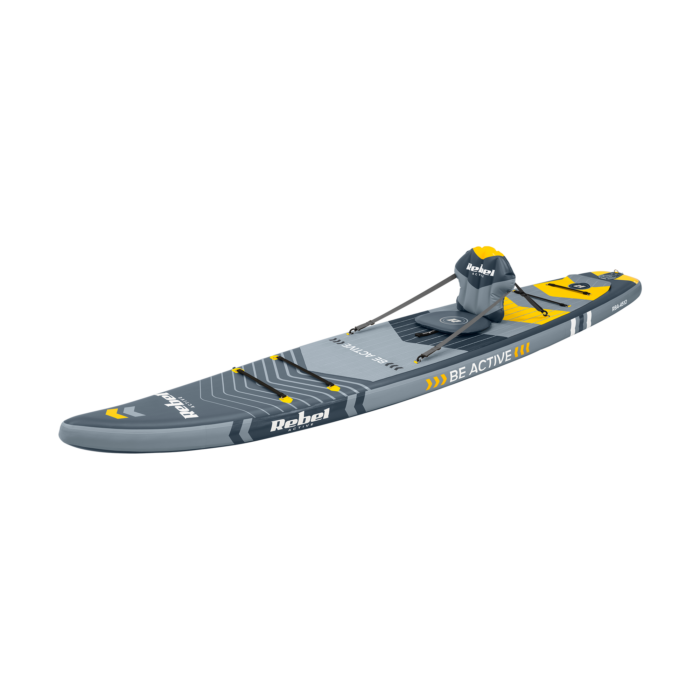 SUP-дошка REBEL ACTIVE RBA-4512 PRO Touring 381 см Сірий - комплект - Зображення 3