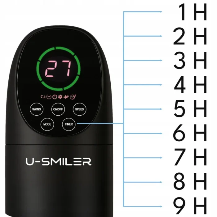 Колонний вентилятор підлоговий U-SMILER KMDW100 - Зображення 4