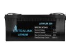 Акумулятор LiFePO4 Extralink для ДБЖ/інвертора 12.8V 200Ah (EX.30479)