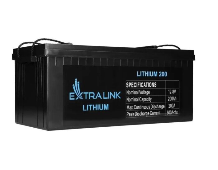 Акумулятор LiFePO4 Extralink для ДБЖ/інвертора 12.8V 200Ah (EX.30479)