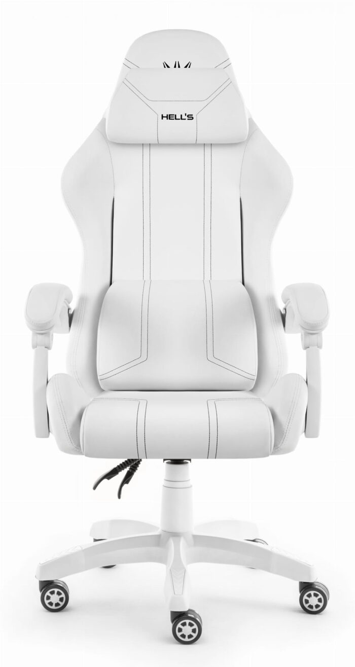 Геймерське крісло Hell's Chair HC-1014 White Black - Зображення 2