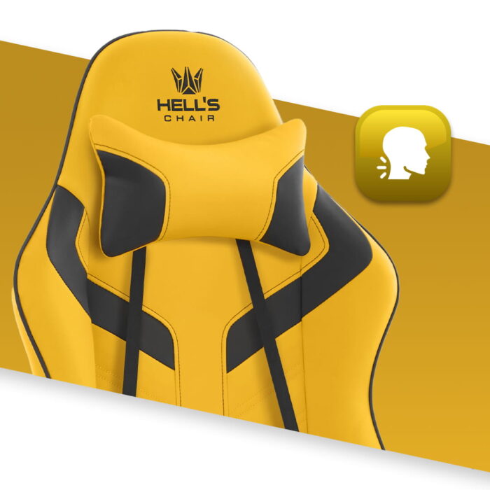 Геймерське крісло Hell's Chair HC-1007 Yellow Black - Зображення 8