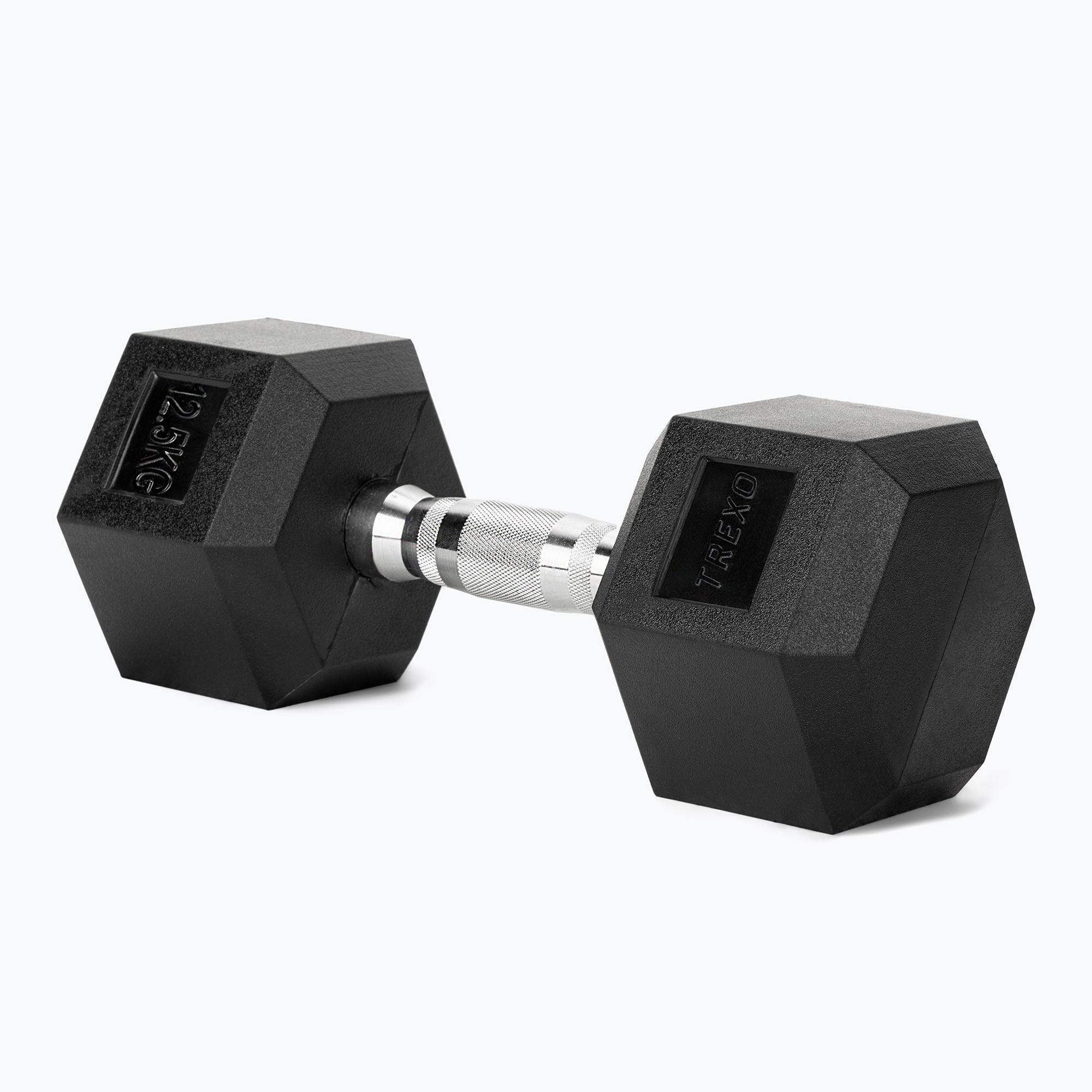 hantel-ogumowany-xtrexo-hex-12-5-kg-1099370 Гантель XTREXO Hex з гумовим покриттям 12,5 кг - Зображення 1