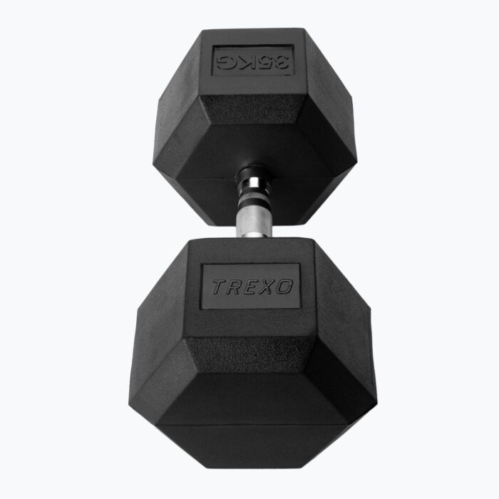 Гантель XTREXO Hex 35 кг з гумовим покриттям - Зображення 3