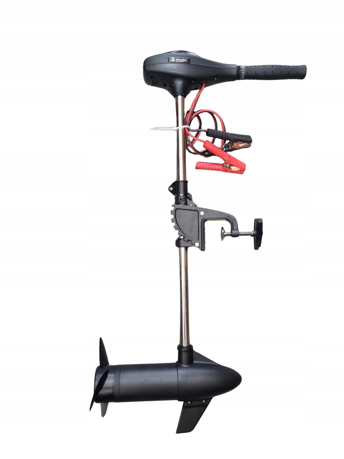 SILNIK-ZABURTOWY-ELEKTRYCZNY-672W-60LBS-12V-STORM-B60 (1) Електричний підвісний двигун Storm для човна B60 672 Вт - Зображення 1