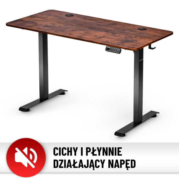 Стіл Hell's Chair Rustic Brown з електричним регулюванням 140x70 см - Зображення 7