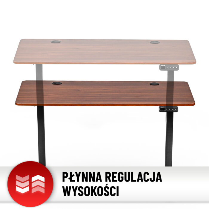 Стіл Hell's Chair Canyon Walnut з електричним регулюванням горіховий 140x70 см - Зображення 13