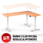 Стіл Hell's Chair Oak Wood White з електричним регулюванням кутовий 180x120 см - Зображення 7