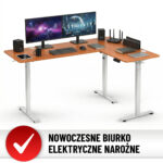 Стіл Hell's Chair Oak Wood White з електричним регулюванням кутовий 180x120 см - Зображення 9