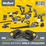 Бездротовий повітродув Rebel RB-5000 20V - Зображення 7