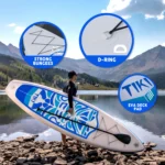 SUP-дошка надувна FunWater SUPFW05B Tiki 3,2 м (синьо-білий) - Зображення 7