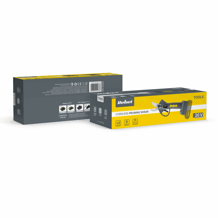 Бездротовий акумуляторний секатор REBEL RB-5006 - Зображення 7