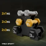 Набір гантелей круглих TREX Sport TX-V120VS 12кг з підставкою - Зображення 2