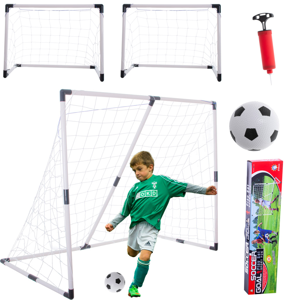 Children-s-soccer-goal-2-in-1-185x120x70cm-134069 Футбольні ворота 2в1 IKONKA KX4875 185x120x70 см - Зображення 1