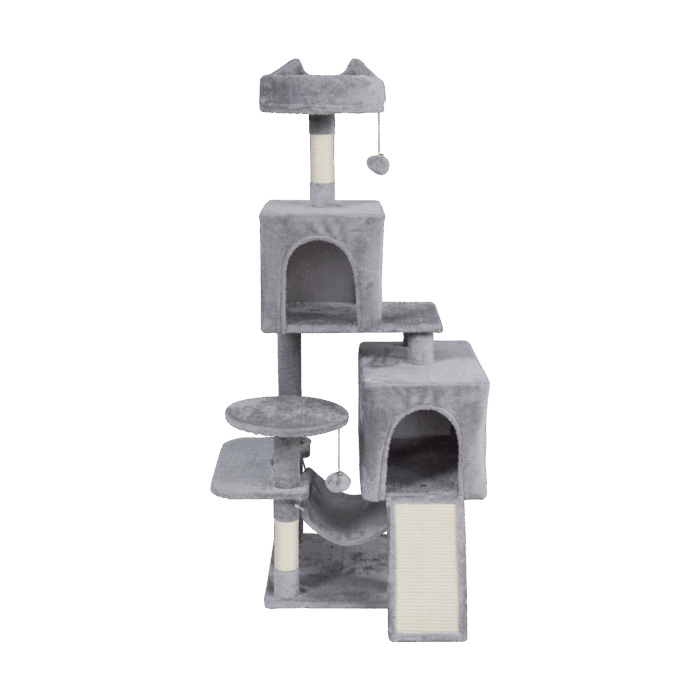 Кігтеточка для кота 45x45x137 cм , сіра, REBEL ANIMALS RA-1006 - Зображення 3