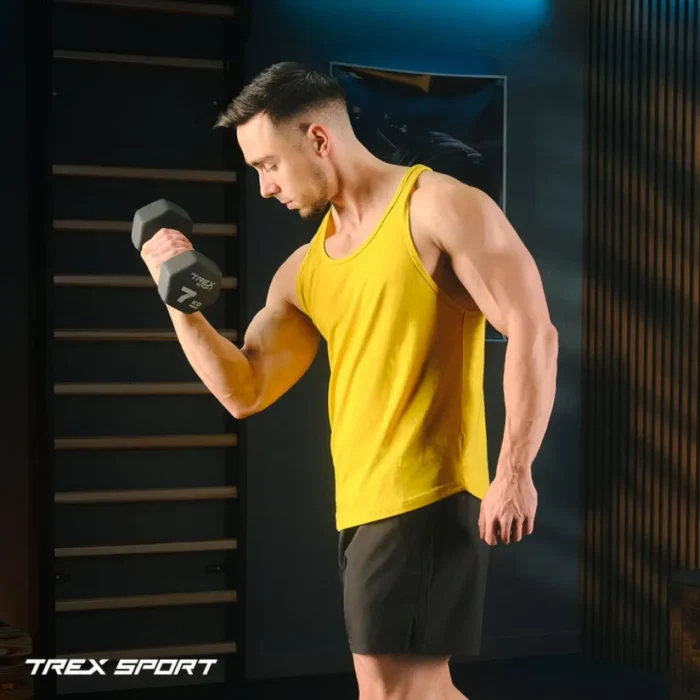 Гантелі Trex Sport TX-070VD 2x7 кг неопренові чавунні шестигранні для силових тренувань - Зображення 4