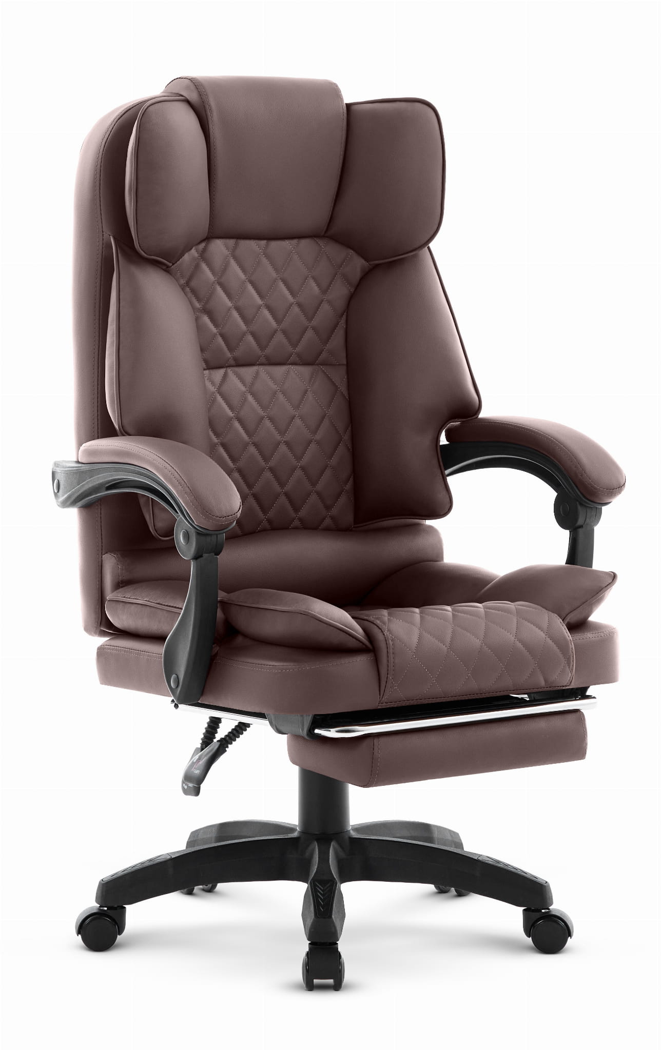 Fotel-biurowy-obrotowy-Hells-Chair-HC-1031-Brown-Brazowy Офісне крісло Hell's Chair HC-1031 Brown екошкіра - Зображення 1