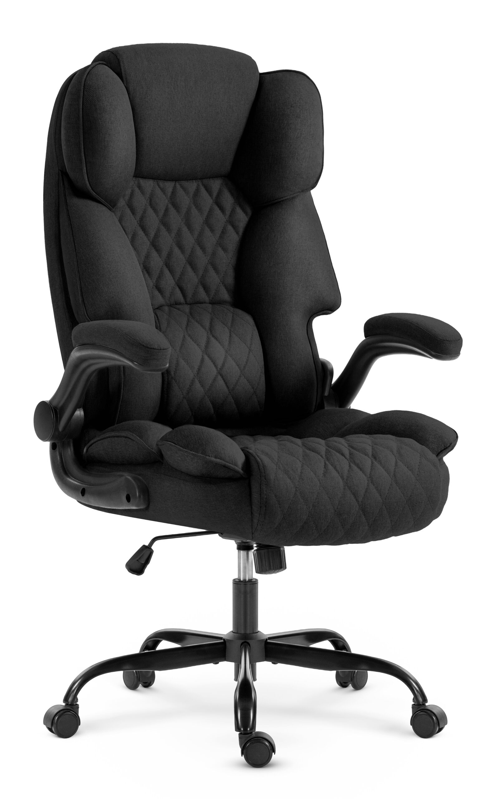Fotel-biurowy-obrotowy-Hells-Chair-HC-1033-Black-Czarny-Tkanina Офісне крісло Hell's Chair HC-1033 Black тканина - Зображення 1