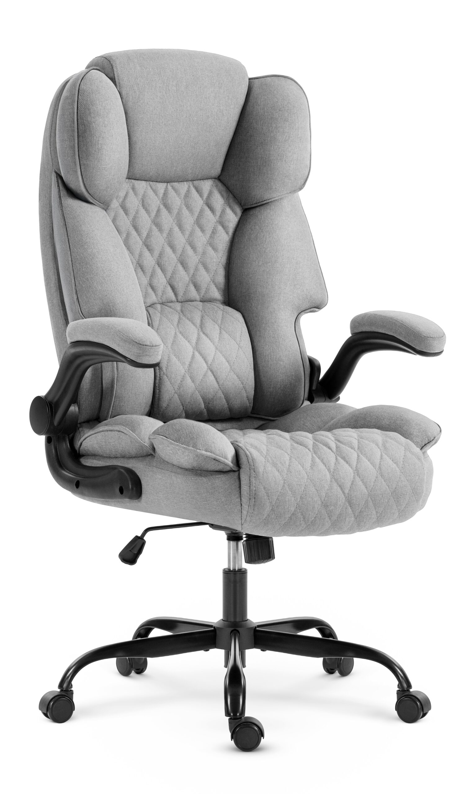 Fotel-biurowy-obrotowy-Hells-Chair-HC-1033-Grey-Szary-Tkanina Офісне крісло Hell's Chair HC-1033 Grey тканина - Зображення 1