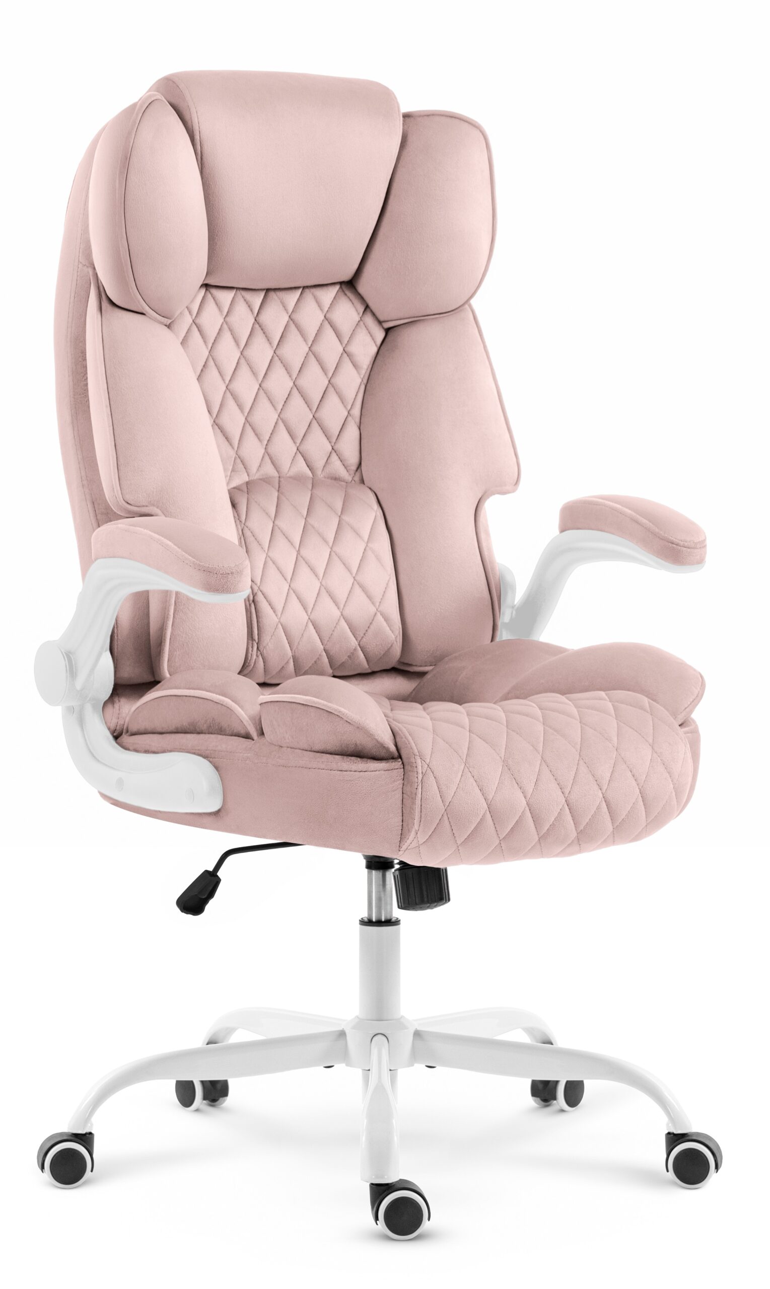 Fotel-biurowy-obrotowy-Hells-Chair-HC-1033-Pink-Rozowy-Tkanina Офісне крісло Hell's Chair HC-1033 Pink тканина - Зображення 1