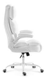 Офісне крісло Hell's Chair HC-1033 White екошкіра - Зображення 4
